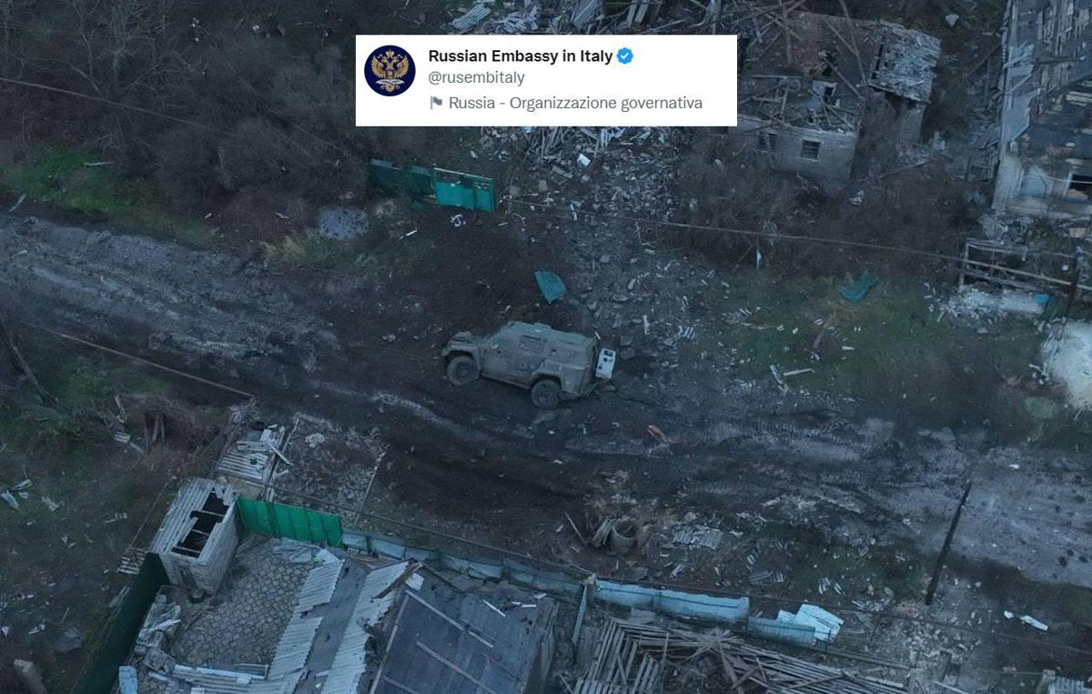 Ucraina, ambasciata Russia in Italia: “Ecco Lince distrutto, contribuenti contenti?”