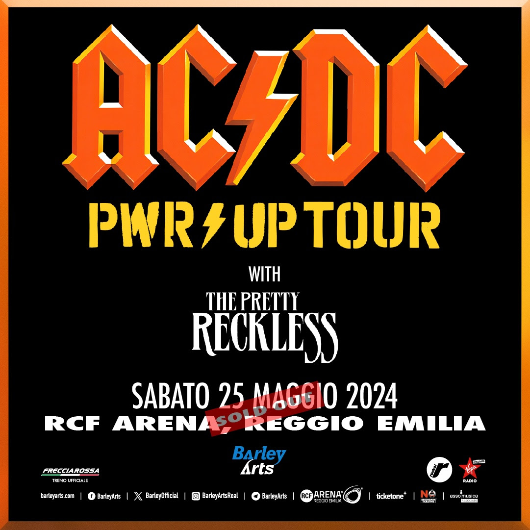 Eventi Live – E’ ‘sold out’ il ‘Power Up Tour – Europe 2024’ degli AC/DC, attesi per sabato 25 maggio alla Rcf Arena di Reggio Emilia